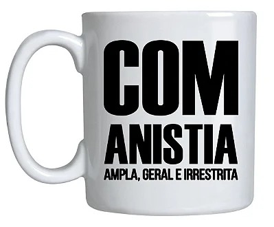Caneca Com Anistia Mão Esquerda