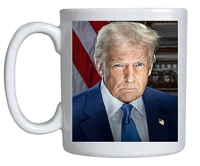 Caneca Foto Oficial Presidente Trump 2025