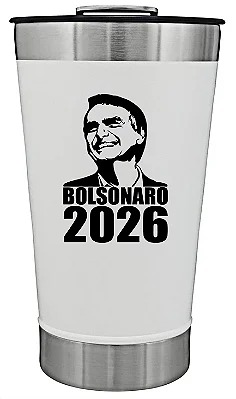 Copo Térmico Bolsonaro 2026 Branco 1