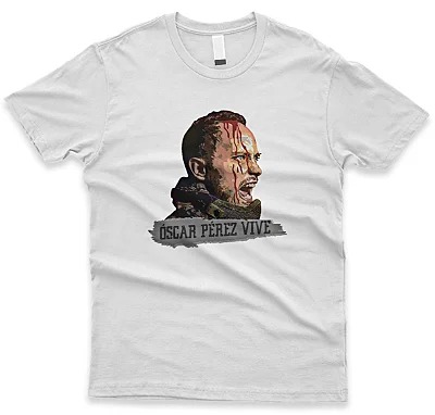 Camiseta Oscar Perez Vive Cor Branca