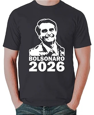 Bolsonaro 2026 Camiseta Preta