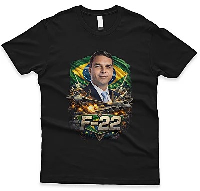 Camiseta Flávio F 22 Cor Preta