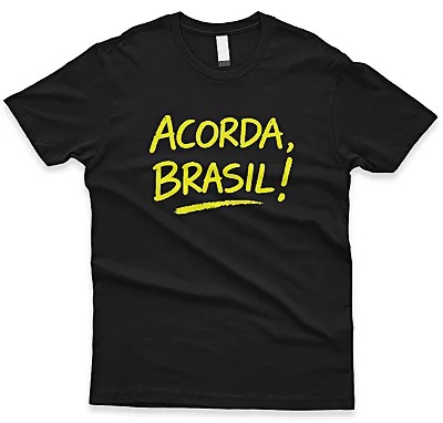 Camiseta Acorda Brasil Cor Preta 2