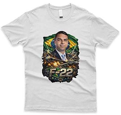 Camiseta Flávio F 22 Cor Branca