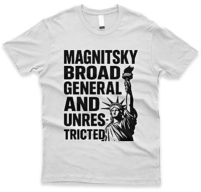 Camiseta Tradicional Magnitsky Broad General And Unrestricted Cor Branca
